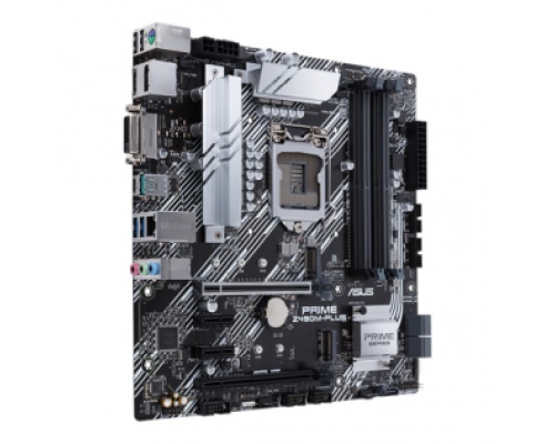 Материнская плата ASUS PRIME Z490M-PLUS, LGA1200, Z490, 4*DDR4, HDMI+DVI+DP, CrossFireX, SATA3 + RAID, Audio, Gb LAN, USB 3.2*8, USB 2.0*6, COM*1 header (w/o cable), mATX ; 90MB12W0-M0EAY0