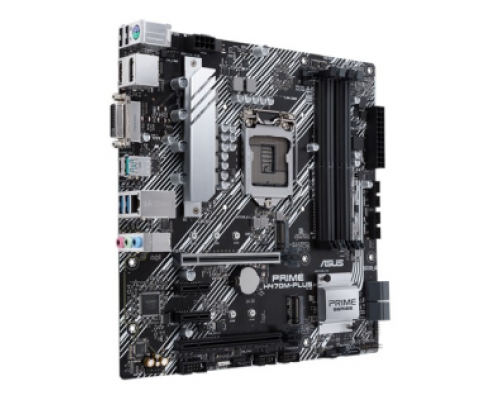 Материнская плата ASUS PRIME H470M-PLUS, LGA1200, H470, 4*DDR4,  DP+DVI+HDMI, CrossFireX, SATA3 + RAID, Audio, Gb LAN, USB 3.2*8, USB 2.0*6, COM*1 header (w/o cable), mATX ; 90MB1350-M0EAY0