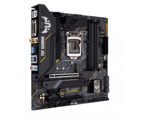 Материнская плата ASUS TUF GAMING B460M-PLUS (WI-FI), LGA1200, B460, 4*DDR4, DP+DVI+HDMI, CrossFireX, SATA3 + RAID, Audio, Gb LAN, USB 3.2*6, USB 2.0*6, COM*1 header (w/o cable), mATX ; 90MB1440-M0EAY0