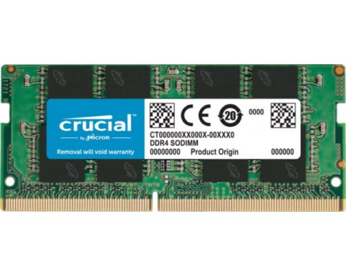 Память для ноутбука Crucial by Micron  DDR4  16GB 2666MHz SODIMM  (PC4-21300) CL19 1.2V (Retail)