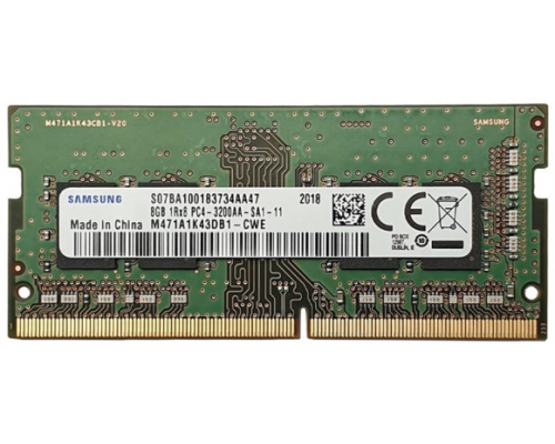 Память для ноутбука Samsung DDR4   8GB SO-DIMM (PC4-25600)  3200MHz   1.2V (M471A1K43DB1-CWE)