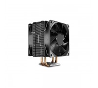 Охлаждение процессора DEEPCOOL GAMMAXX 400 EX LGA1366/115X/AM4/AM3/+/AM2/+/FM2/+/FM1 (12шт/кор, TDP 180Вт, PWM, DUAL Fan 120mm, 4 тепл. трубки прямого контакта) RET                                                                                      
