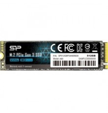 Накопитель SSD NVMe внутренний Solid State Disk Silicon Power P34A60 512Gb PCIe Gen3x4 M.2 PCI-Express (PCIe) SP512GBP34A60M28                                                                                                                            