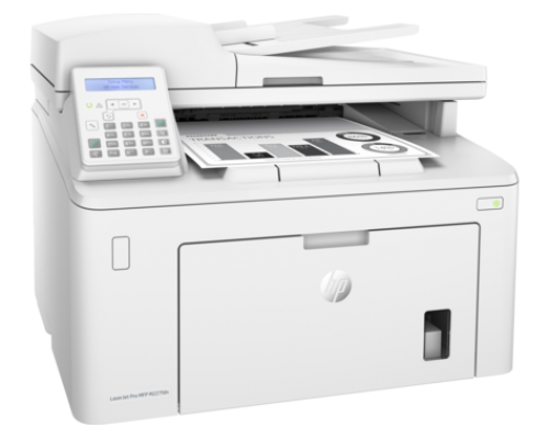 Лазерное МФУ HP LaserJet Pro MFP M227fdn (p/c/s/f, A4, 1200dpi, 28ppm, 256Mb, 2 trays 250+10, Duplex, ADF 35 sheets, USB/Eth/NFC, Flatbed, white, Cartridge 1600 pages in box, 1 warr)