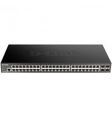 Коммутатор (switch) D-Link DGS-1250-52X/A1A, L2 Smart Switch with 48 10/100/1000Base-T ports and 4 10GBase-X SFP+ ports.16K Mac address, 802.3x Flow Control, 4K of 802.1Q VLAN, 4 IP Interface, 802.1p Priority Queues, AC                               