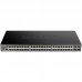 Коммутатор (switch) D-Link DGS-1250-52X/A1A, L2 Smart Switch with 48 10/100/1000Base-T ports and 4 10GBase-X SFP+ ports.16K Mac address, 802.3x Flow Control, 4K of 802.1Q VLAN, 4 IP Interface, 802.1p Priority Queues, AC