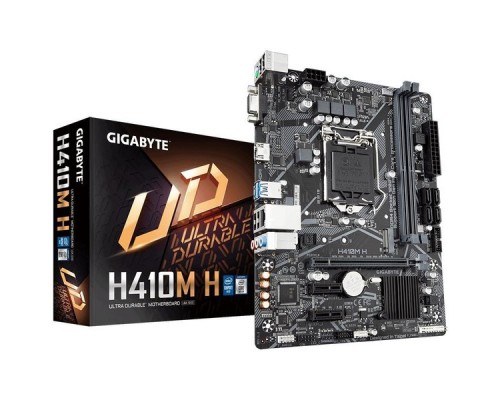 Материнская плата H410 S1200 MATX H410M H GIGABYTE