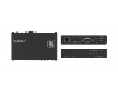 Приёмник Kramer TP-580RXR HDMI, RS-232 и ИК по витой паре HDBaseT; до 180 м, поддержка 4К60 4:2:0