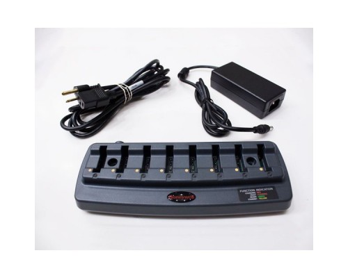 Зарядное устройство Honeywell ASSY: 8 Bay Battery Charger With Power Supply and US Power Cord. Charges battery only when removed from Bluetooth Ring Scanner module and 1602g scanner