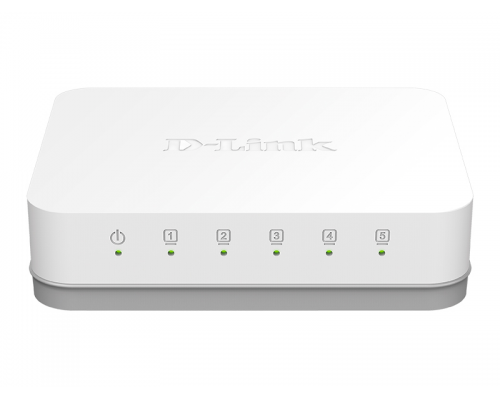 Коммутатор D-Link DGS-1005A/E1A, L2 Unmanaged Switch with 5 10/100/1000Base-T ports.2K Mac address, Auto-sensing, 802.3x Flow Control, Stand-alone, Auto MDI/MDI-X for each port, Plastic case.Manual + External