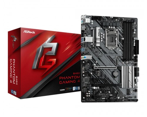 Материнская плата B460 S1200 ATX B460 PHANTOM GAMING 4 ASROCK