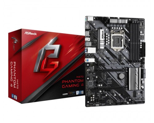 Материнская плата H470 S1200 ATX H470 PHANTOM GAMING 4 ASROCK