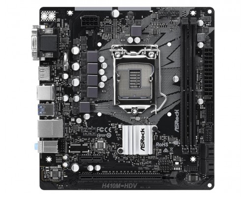 Материнская плата H410 S1200 MATX H410M-HDV ASROCK