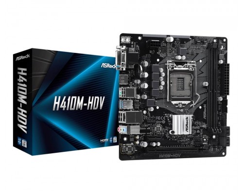 Материнская плата H410 S1200 MATX H410M-HDV ASROCK