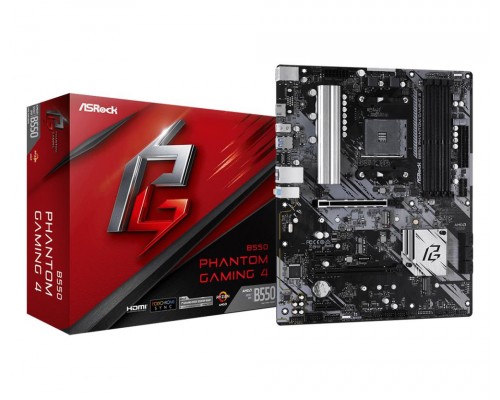 Материнская плата AMD B550 SAM4 ATX B550 PHANTOM GAMING 4 ASROCK