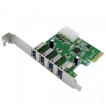 Плата расширения PCI-Express USB 3.0 Card, 4xUSB 3.0 External ports, with IDE 4-pin Power connector (EU306D-1) OEM                                                                                                                                        