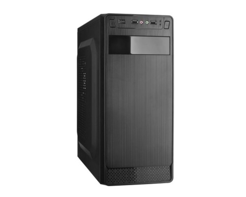 Корпус Miditower ExeGate AB-222 (ATX, без БП, 2*USB, аудио, черный)