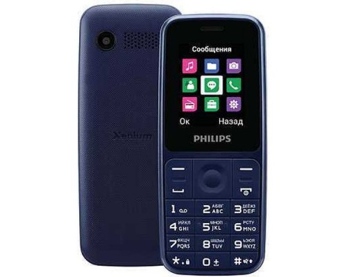 Мобильный телефон Philips E125 Xenium синий моноблок 2Sim 1.77