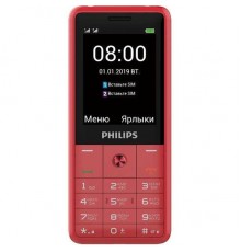 Мобильный телефон Philips E169 Xenium красный моноблок 2Sim 2.4