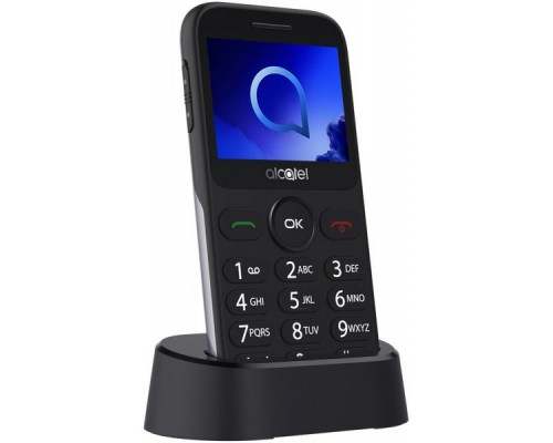 Мобильный телефон Alcatel 2019G серебристый моноблок 1Sim 2.4