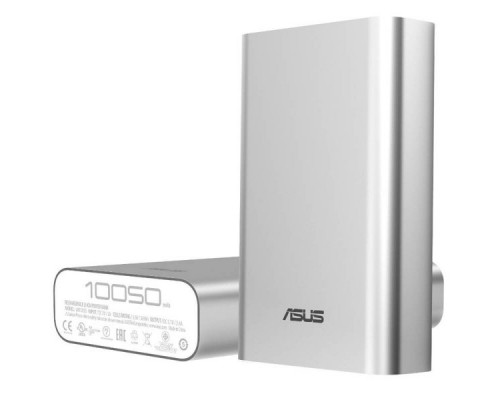 Мобильный аккумулятор Asus ZenPower ABTU005 Li-Ion 10050mAh 2.4A серебристый 1xUSB