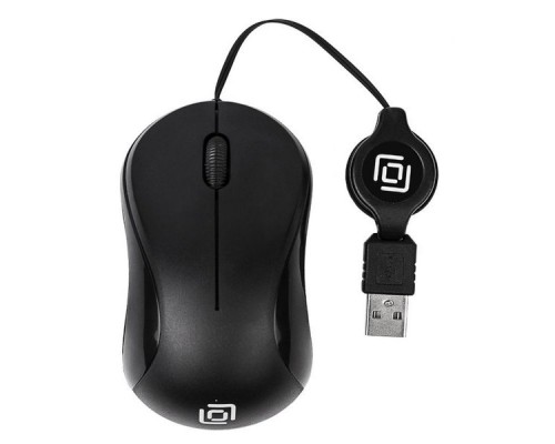 Мышь Oklick 115SR черный оптическая (1000dpi) USB для ноутбука (2but)