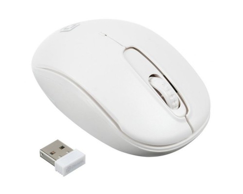 Мышь Oklick 505MW белый оптическая (1000dpi) беспроводная USB (3but)