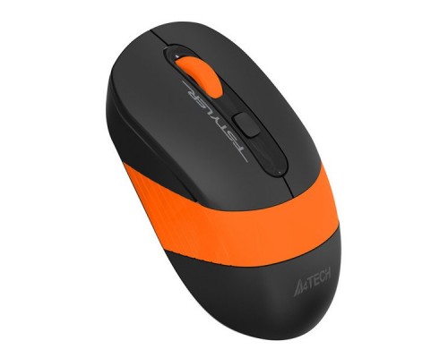 Мышь A4 Fstyler FG10 черный/оранжевый оптическая (2000dpi) беспроводная USB (4but)