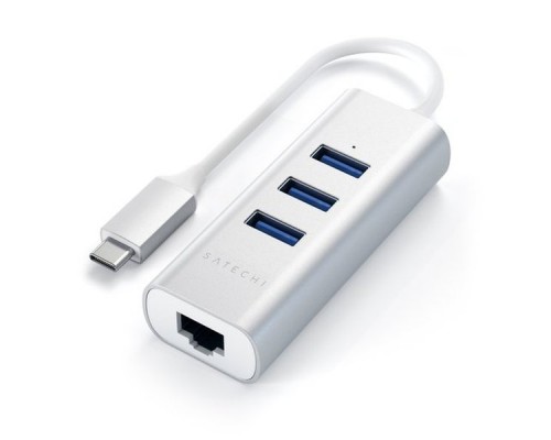 Разветвитель (USB-хаб) Satechi Type-C 2-in-1 USB 3.0 Aluminum 3 Port Hub and Ethernet Port