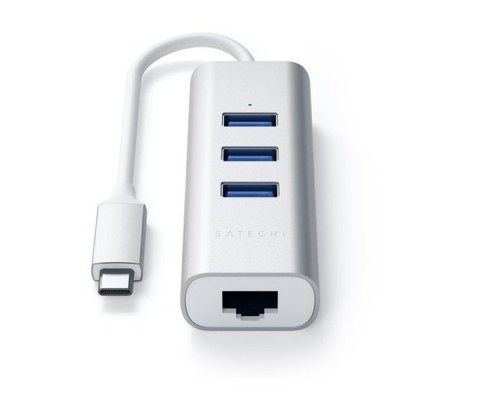 Разветвитель (USB-хаб) Satechi Type-C 2-in-1 USB 3.0 Aluminum 3 Port Hub and Ethernet Port