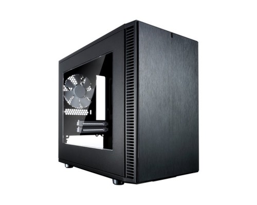 Корпус Fractal Design DEFINE NANO S WINDOW / Mini-ITX, acrylic side window / 1x140mm & 1x120mm fans inc. / FD-CA-DEF-NANO-S-BK-W