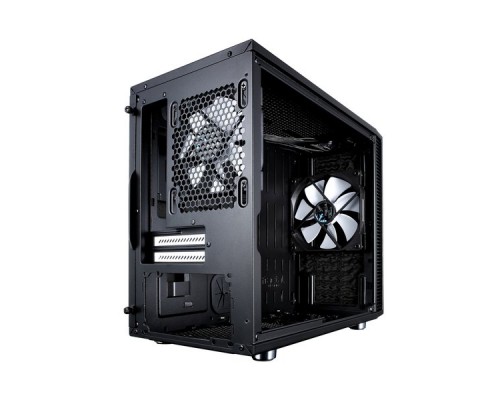 Корпус Fractal Design DEFINE NANO S WINDOW / Mini-ITX, acrylic side window / 1x140mm & 1x120mm fans inc. / FD-CA-DEF-NANO-S-BK-W