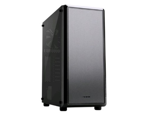 Корпус ZALMAN S4, без БП, боковое окно (акрил), черный,  ATX