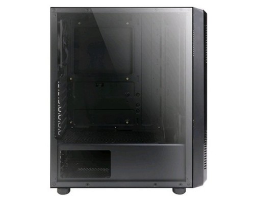 Корпус ZALMAN S4, без БП, боковое окно (акрил), черный,  ATX