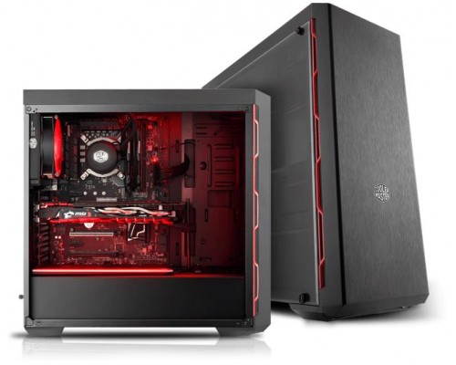 Корпус COOLER MASTER MasterBox MB600L MidiTower ATX MicroATX MiniITX Цвет Красный MCB-B600L-KANN-S00