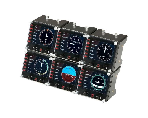 Контроллер игровой Logitech G Flight Instrument Panel (приборная панель с ЖК-дисплеем для авиасимуляторов)