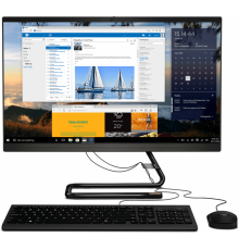 Моноблок Lenovo IdeaCentre AIO 3 24ARE05  23.8'' FHD(1920x1080) IPS/AMD Ryzen 5 4500U 2.3GHz Hexa/8GB/1TB+512GB SSD/Integrated/DVD±RW/WiFi/BT5.0/CR/KB+MOUSE(USB)/W10H/1Y/BLACK                                                                           