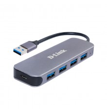 Разветвитель USB-портов, концентратор D-Link DUB-1340/D1A,4-port USB 3.0 Hub.4 downstream USB type A (female) ports, 1 upstream USB type A (male), support Mac OS, Windows XP/Vista/7/8/10, Linux, support USB 1.1/2.0/3.0, fast charge mode              
