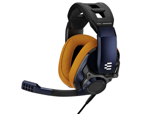 Игровая гарнитура с охват. закрытыми наушниками EPOS I Sennheiser GSP 602, 10 - 30000 Гц, 28 Ом, регулятор громкости, функция Mute, кабель 1: 2,5 м, 2 х 3,5 мм, кабель 2: 1,2 м, разъём 3,5 мм, 4-конт.