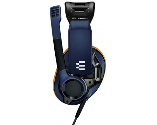 Игровая гарнитура с охват. закрытыми наушниками EPOS I Sennheiser GSP 602, 10 - 30000 Гц, 28 Ом, регулятор громкости, функция Mute, кабель 1: 2,5 м, 2 х 3,5 мм, кабель 2: 1,2 м, разъём 3,5 мм, 4-конт.