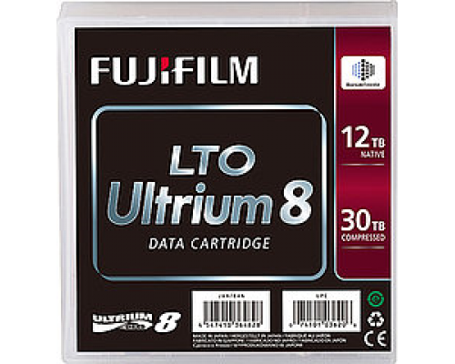 Лента для стримера Fujifilm Ultrium LTO8 RW 30TB (12Tb native), (analog Q2078A)