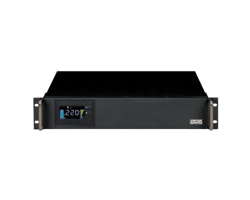 Источник Бесперебойного Питания Powercom King Pro RM, Line-Interactive, 1500VA/1200W, Rack mount 2U, IEC, Serial+USB, SmartSlot, LCD, black (1152600)