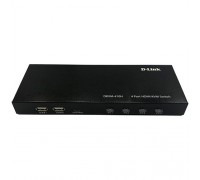Переключатель 4-портовый KVM с портами HDMI и USB D-Link DKVM-410H/A1A                                                                                                                                                                                    