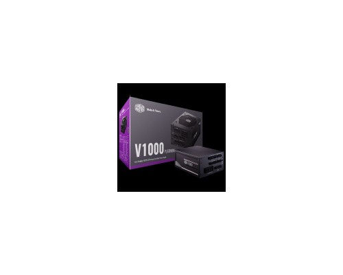 Блок питания Cooler Master V1000, 1000W, ATX, 135mm, 12xSATA, 8xPCI-E(6+2), APFC, 80+ Platinum