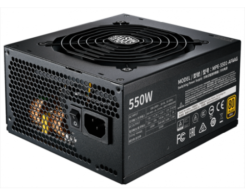 Блок питания Cooler Master MWE Gold 550 V2, 550W, ATX, 120mm, Fully Modular, APFC, 80+ Gold