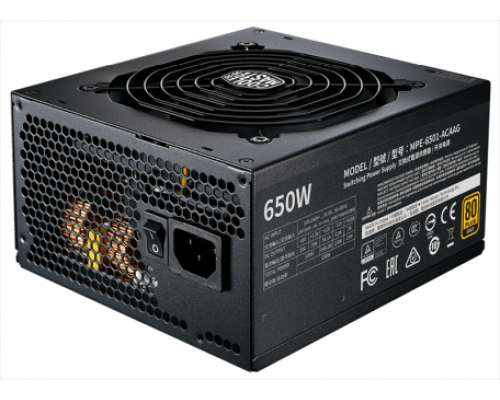 Блок питания Cooler Master MWE Gold 650 V2, 650W, ATX, 120mm, Fully Modular, APFC, 80+ Gold