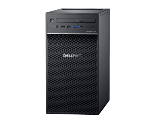 Сервер Dell PowerEdge T40 Tower/ E-2224G 3.5GHz(8Mb)/1x16GbU2D(2666)/ On-board SATA RAID/ 2x2Tb SATA Entry 7.2k LFF/ UpTo3LFF cable HDD(need 575-BBWY)/ DVDRW/1xGE/PS290W/ 1YBWNBD/ без ГТД