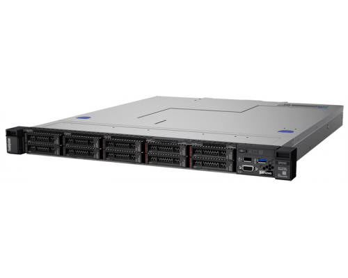 Сервер Lenovo ThinkSystem SR250 Rack 1U,Xeon E-2224 4C (3.4GHz/8MB/71W),1x8GB/2666/1R/UDIMM,noHDD(upto 4 LFF),SW RAID,2xGbE,noPCi riser,450W,2.8m p/c,XCCStandard