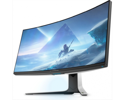 Монитор Dell 37.5'' AW3821DW Curved LCD S/BK (Fast IPS Nano Color; 21:9; 450cd/m2; 1000:1; 1ms; 3840x1600x144Hz; 178/178; AlienFX; G-Sync ; 1.07 bln colors; 2xHDMI; DP; 5xUSB 3.2; HAS; Pivot; VESA)