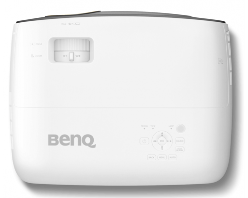 Проектор BenQ W1720 4K UHD (3840x2160) 2000 AL, CineHome - 100%+ Rec.709, RGBRGB, HDR10/HLG,  3D, 1.1X, TR 1.50~1.65, HDMIx2, VGA, USB power, 29dB, White